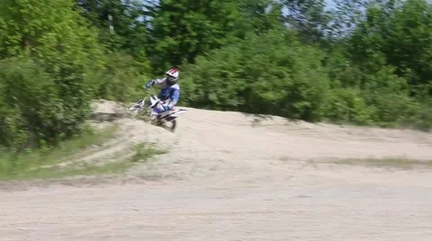 Mx berm blasting track Stock Footage 52430348