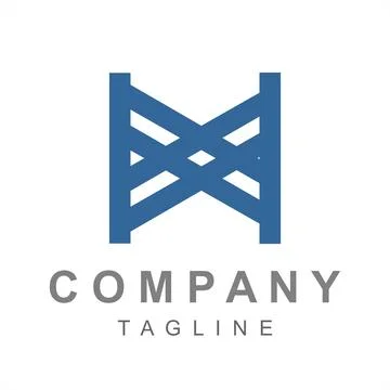 MX, HX initials geometric company logo Illustrazione stock