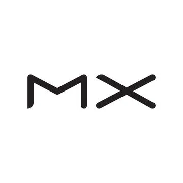 Mx initial letter vector logo icon Ilustração Stock
