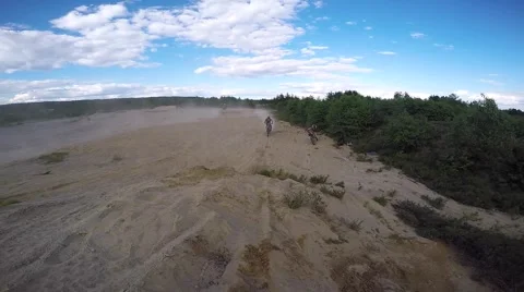 Mx nice hip jump in a pit Stock Footage 52445500