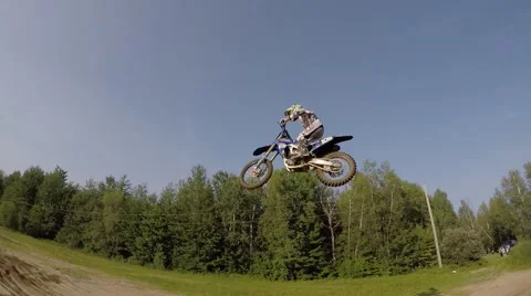 Mx pro pan slo mo long jump 2.7k Stock Footage 52148172