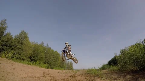 Mx pro scrubbing jump slow motion 2.7k Stock Footage 52152290