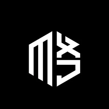 .MXJ logo MXJ icon MXJ monogram MXJ letter minimalist Circle flat Unique mo.. Illustrazione stock