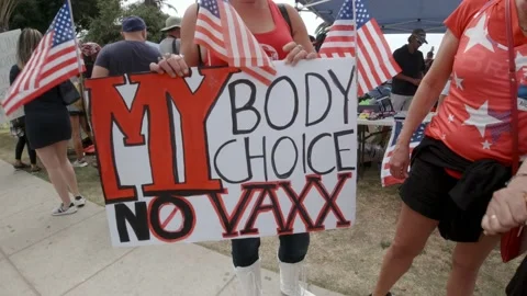 My body my choice - Protest sign Stock Footage 159772323
