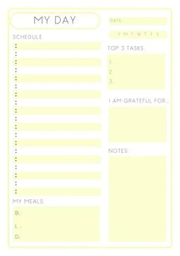 My day writing sheets vector Stock Illustration