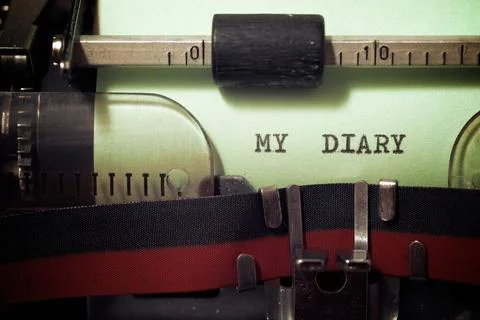 My diary phrase Fotos de archivo