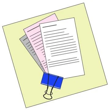 My Document Illustrazione stock