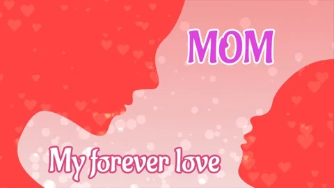 My forever love text word animation with floating heart and circular shapes Stock Footage 237757993