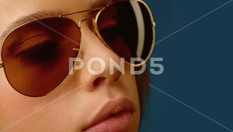 My glasses as ultra functional as fashionable. Pretty woman wear eye glasses Stock Photos