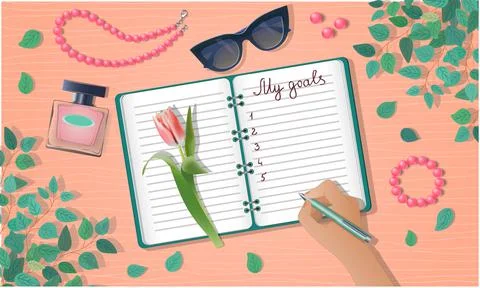 My goals concept Stock Illustration