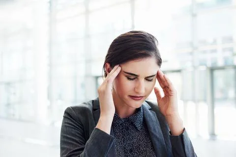 My head is aching Stock Photos