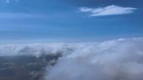 My-heart-is-drunk-on-the-clouds-oh-how-nice-it-is-to-fly-above-the-clouds Vídeo Stock 197576702