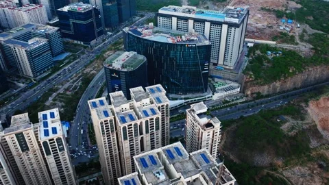 My Home Bhooja with Sattva Knowledge Park, sattva knowledge city buildings and Stock Footage 343338385