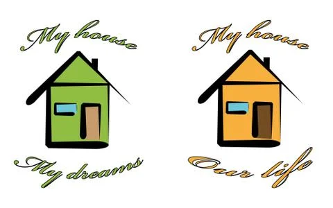 My house Illustrazione stock