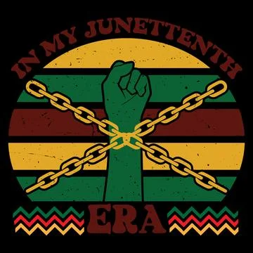 IN MY JUNETEENTH ERA Stock Illustration
