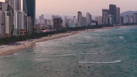 My Khe Beach In Da Nang, Vietnam Vídeos de archivo 337776186