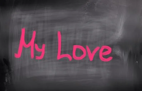 My Love Concept Illustrazione stock