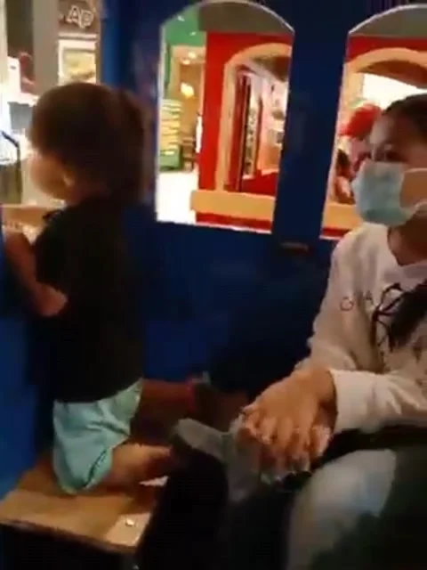 With my nephew Video stock 237038994