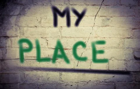 My Place Concept Stock Illustration