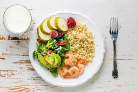 My plate - portion control guide Stock Photos