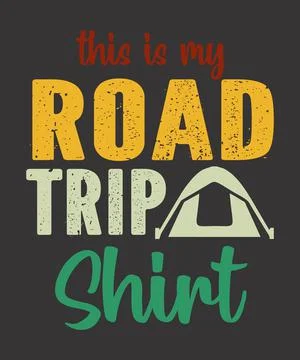 This Is My Road Trip Shirt Stock Illustration
