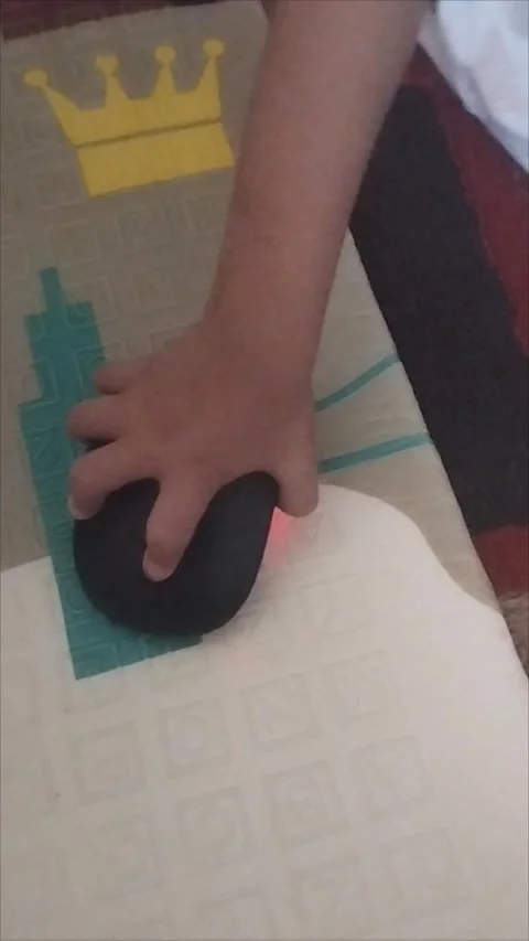 My son uses the computer as a toy Stock Footage 291490240