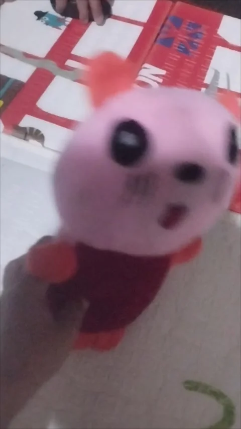 My son's cute doll Stock Footage 291592293