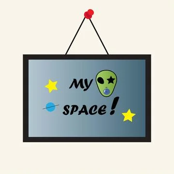 My space Stock Illustration