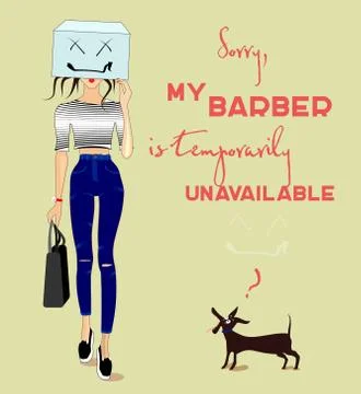 My stylist Illustrazione stock