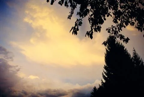 My sunset from when I was a child number 4 Stock Photos