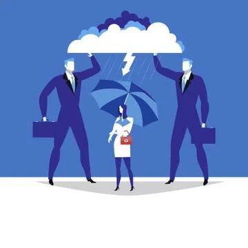 My supervisor concept vector illustration in flat style Illustrazione stock