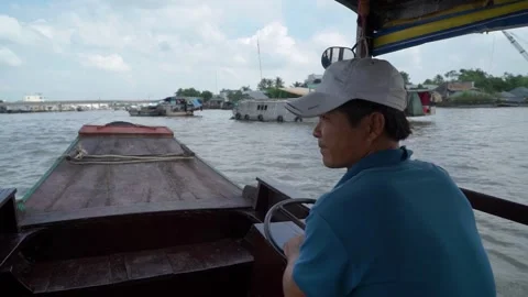 My Tho, Vietnam - June 25th 2018: Mekong River Delta on a Scenic Boat Trip 库存影片 311338341