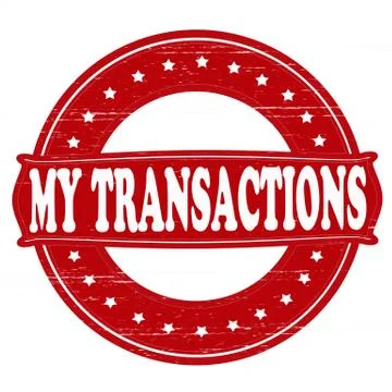 My transactions Stock Illustration