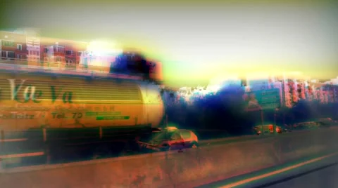 On my way home. Traffic loop. Stockbeeldmateriaal 51366315