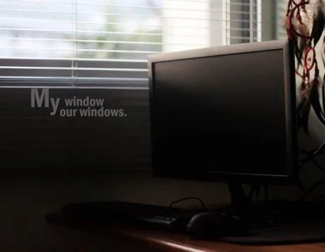 My window your windows. Stock Illustration