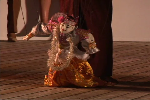 Myanmar (Burma) Puppet Stock Footage 451417