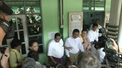 Myanmar Election Day Voting Vídeo Stock 56926555