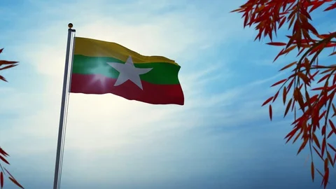 25+ Myanmar Flag Gif Images