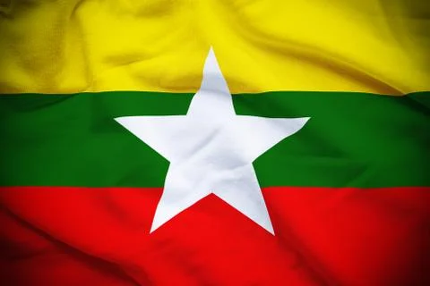 Myanmar Flag Stock Photos
