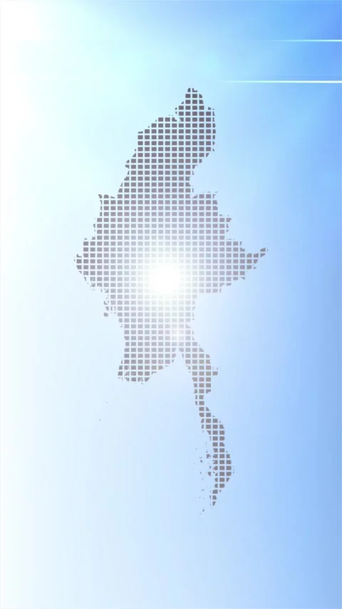 Myanmar Map Opener Stock Footage 276973088