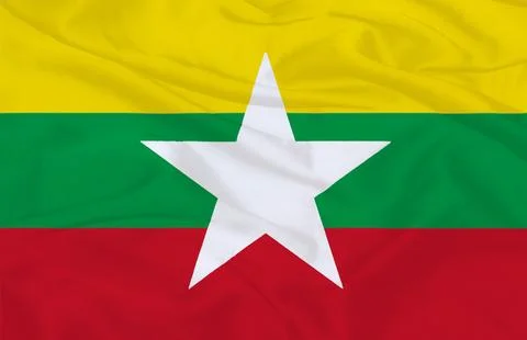 Myanmar National Flag Stock Illustration
