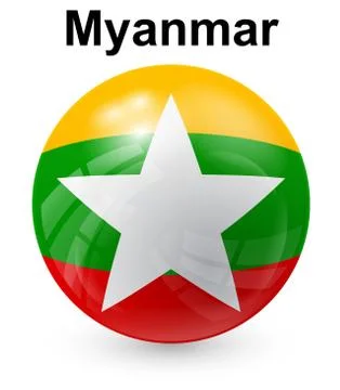 Myanmar official state flag 스톡 일러스트