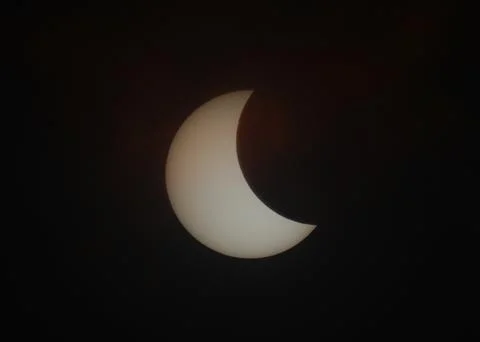 Myanmar partial annular solar eclipse in Yangon - 21 Jun 2020 Fotos Stock