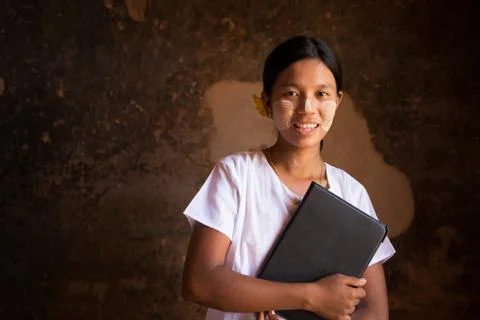 Myanmar student Stock Photos