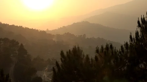 Myanmar Sunset Stock Footage 107217547