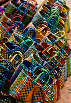 Myanmar typical bag. Stock Photos