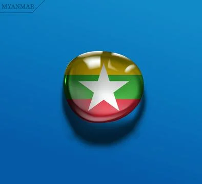 Myanmar water drop Stock Illustration