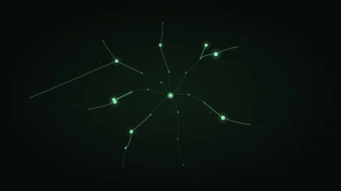 Mycelium Intelligence Network Pulse Loop Dark Organic Eco System Animation 動画素材 336070703