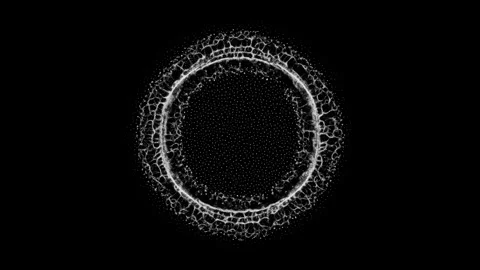 Mycelium Organic Ring Expanding - VFX Stock Footage 314669111