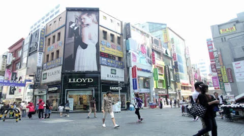 Myeongdong Stock Footage 24942628